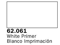 Vallejo White Primer Premium (60ml Bottle) Hobby and Model Acrylic Paint #62061