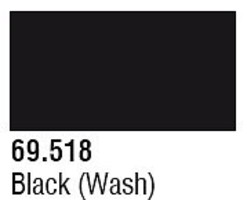 Vallejo Black Wash 17ml Hobby and Model Paint #69518
