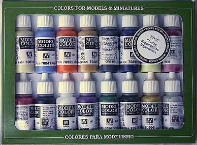 17ml Bottle Napoleonic Model Color Paint Set (16 Colors) Hobby and