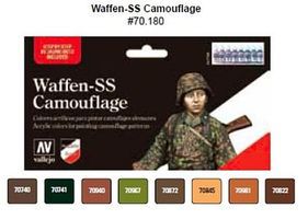 Waffen SS Camouflage Model Color Paint Set (8 Colors) Hobby and Model Paint #70180