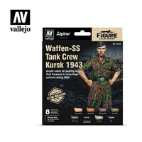 (bulk of 8) Waffen SS Tank Crew Figure & paint set (8 Colors)