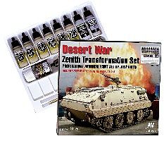 Vallejo Desert War Zenith Transformation Pro Paint Set Hobby and Model Paint #71153