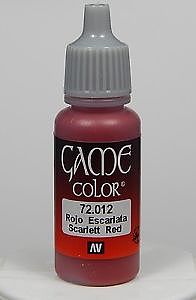 Vallejo SCAR RED 17ml Hobby and Model Acrylic Paint #72012