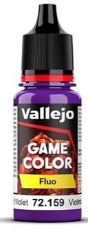 Vallejo Violet Fluorescent Game Color 17ml Bottle Hobby and Model Acrylic Paint #72159