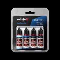 Vallejo Blue Game Color Paint Set (4 Colors) (18ml) Hobby and Model Acrylic Paint Set #72376