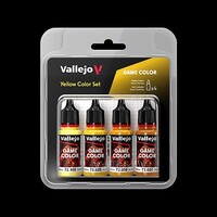 Vallejo Yellow Game Color Paint Set (4 Colors) (18ml) Hobby and Model Acrylic Paint Set #72378