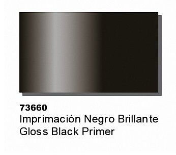 Vallejo Gloss Black Primer (60ml Bottle) Hobby and Model Acrylic Paint #73660