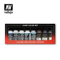 Vallejo Auxiliary Game Color Set (8) 17ml Bottles Hobby and Model Acrylic Paint Set #73999