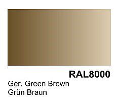 Vallejo German Green Brown RAL 8000 Primer (200ml Bottle) Hobby and Model Acrylic Paint #74606