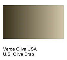 Vallejo UK Olive Drab Primer (200ml Bottle) Hobby and Model Acrylic Paint #74608