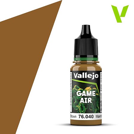 Vallejo Game Air Leather Brown (18ml bottle) Hobby and Plastic Model Acrylic Paint #76040