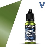 Vallejo True Metallic base Amber Green 18ml