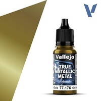Vallejo True Metallic airbrush Greenish Gold