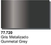 Vallejo Gunmetal Grey Metal Color (32ml Bottle) Hobby and Model Acrylic Paint #77720