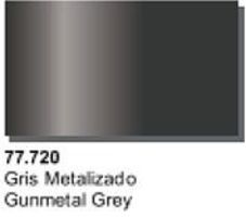 Vallejo Gunmetal Grey Metal Color (32ml Bottle) Hobby and Model Acrylic Paint #77720