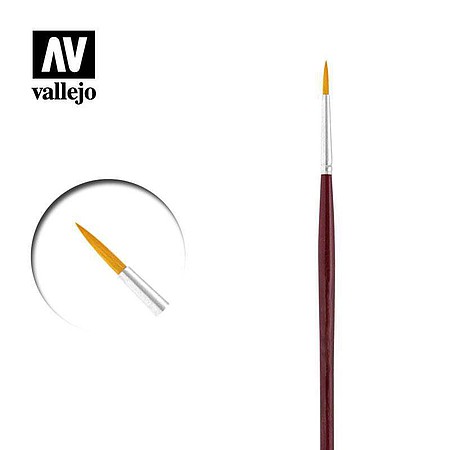 Vallejo Round Synthetic Brush NO.4/0 Hobby and Model Paint Brush #p54040