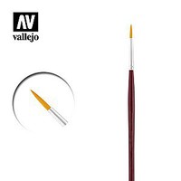 Vallejo Round Synthetic Brush #.5/0 Hobby and Model Paint Brush #p54050