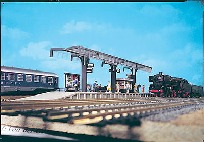 Vollmer Covered Passenger Platform 14 Kit HO Scale Model Railroad Building #43534