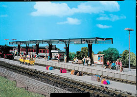 Vollmer Modern Passenger Platform Kit HO Scale Model Railroad Building #43538