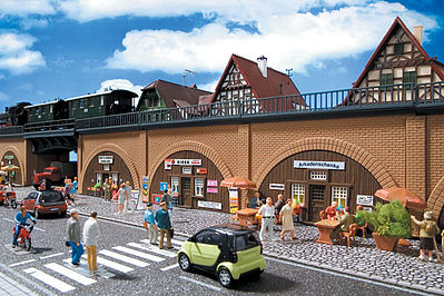 Vollmer Arcades Brown Brick HO Scale Model Railroad Miscellaneous Scenery #44500