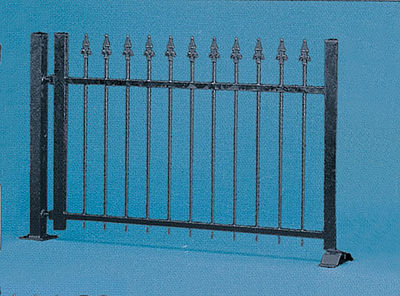 Vollmer Iron Fence (Black) HO Scale Model Railroad Building Accessory #45007