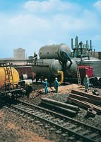 Vollmer Triple Storage Tank Kit HO Scale Model Railroad Trackside Accessory #45520