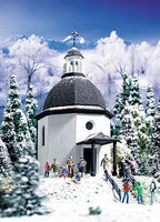 Vollmer Silent Night Memorial Chapel Kit, With CD N Scale Model Railroad Building #47612