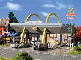 Vollmer McDonald's Restaurant Kit N Scale Model Railroad Building #47765