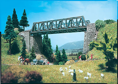 Vollmer Truss Bridge Kit N Scale Model Railroad Bridge #47800