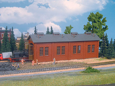 Vollmer Locomotive Shed Kit HO Scale Model Railroad Building #49112