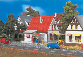 Vollmer White House w/Red Roof Z Scale Model Railroad Building #49574