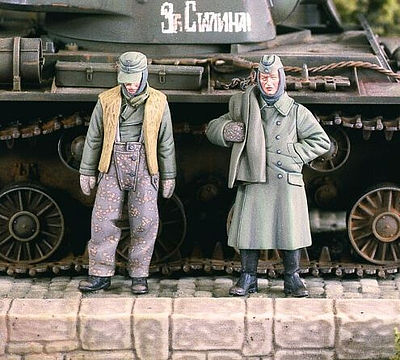 Verlinden German POWs Winter Dress Resin Model Military Figure Kit 1/35 Scale #2141
