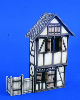 Old German City  2 Story Gothic Style  House Resin Military 