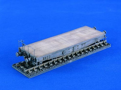 Verlinden Rail Plattformwagen Car Resin Model Military Vehicle Kit 1/72 Scale #2356