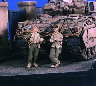 Verlinden US Tank Crew Iraq Resin Model Military Figure Kit 1/35 Scale #2412