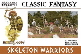 Wargames Fantasy Skeleton Warriors (32) Plastic Model Multipart Military Figure Kit #cf1