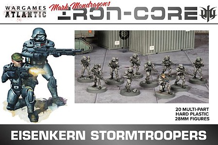 Wargames Iron Core Eisenkern Stormtroopers (20) Plastic Model Multipart Military Figures Kit #mm1