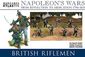 Wargames Napoleon's Wars 1976-1815 British Riflemen (32) Plastic Model Military Figures #nw2