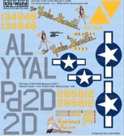 Warbird B26 Yankee Guerrilla, Rationed Passion Plastic Model Aircraft Decal 1/48 Scale #148085