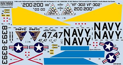 Warbird McDonnell F4B Phantom Stallions Naval Air Station, Pacific Missile Test Center 1/48 #148105