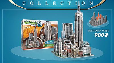 Wrebbit New York Collection- Midtown West Foam Puzzle (900pcs) 3D Jigsaw Puzzle #2010