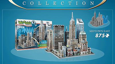 Wrebbit New York Collection- Midtown East Foam Puzzle (875pcs) 3D Jigsaw Puzzle #2011