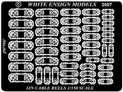 White-Ensign IJN Cable Reels Plastic Model Ship Accessory 1/350 Scale #35103