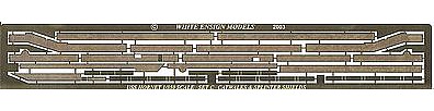 White-Ensign USS Hornet Perforated Catwalk for TSM Plastic Model Ship Accessory 1/350 Scale #3546