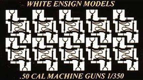 White-Ensign USN .50cal Water-Cooled MG Single (20pcs) Plastic Model Weapon 1/350 Scale #3549