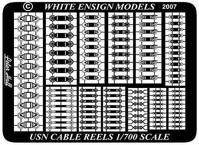 White-Ensign USN Cable Reels Plastic Model Ship Accessory 1/700 Scale #785