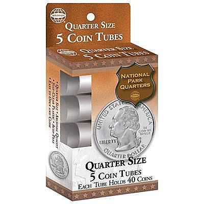 Whitman US Mint Quarter Coin Tubes Pack (5) Coin Collecting Book and Supply #90921690