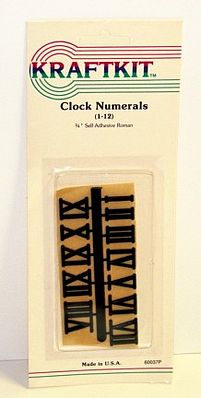 Walnut-Hollow 3/4 Black Roman Numerals Clock Making Accessory #37
