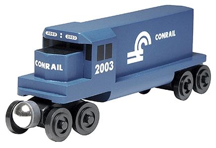 Wooden Toy Train- Diesel Engine Conrail #2003 by Whittle (100056)