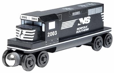 Wooden Toy Train- Diesel Engine Norfolk Southern #2003 by Whittle (100058)